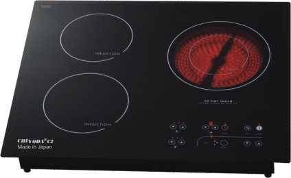 Bếp ba điện từ và hồng ngoại CHIYODA C2 (bếp 2 trong 1) Bếp ba điện từ và hồng ngoại CHIYODA C2 (bếp 2 trong 1)